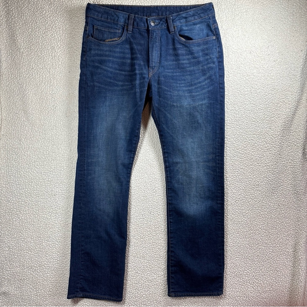 Buffalo David Bitton Driven Jeans Men W34 L32 Straight Leg Dark Wash Classic Fit